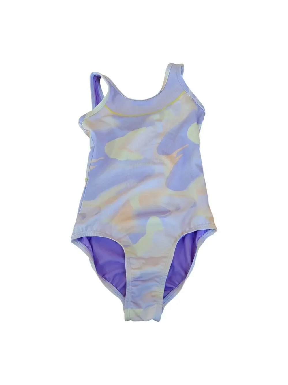 Cat & Jack Purple Camo One Piece Swimsuit XS